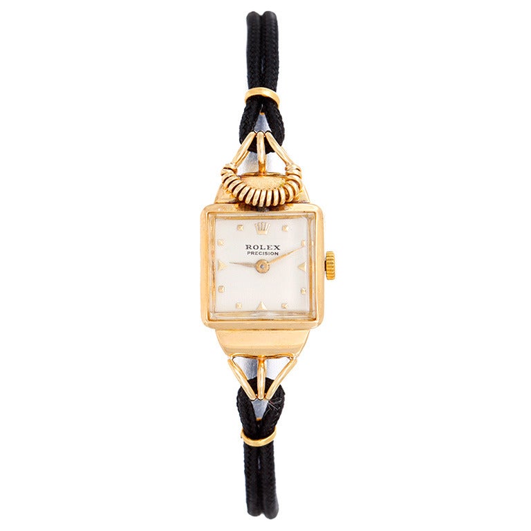 Rolex Lady's Yellow Gold Wristwatch circa 1940s