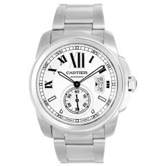 Cartier Stainless Steel Calibre Wristwatch with Date