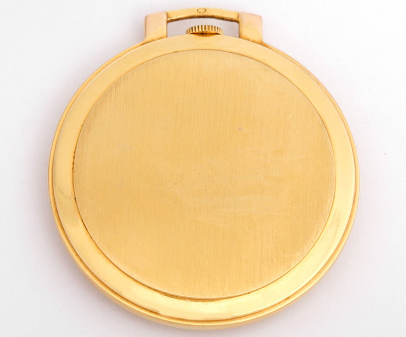Patek Philippe Yellow Gold Open Face Pocket Watch Retailed By Walser ...