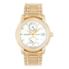 Bucherer Yellow Gold Reserve de March Wristwatch with Date and Bracelet