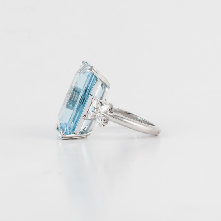 Aquamarine diamond ring tiffany