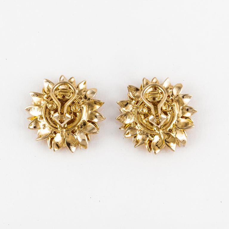 asprey sunflower earrings