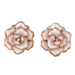 Rose Gold Flower Earrings 5