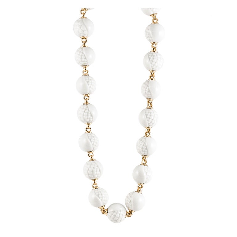 Bulgari Porcelain Gold Necklace
