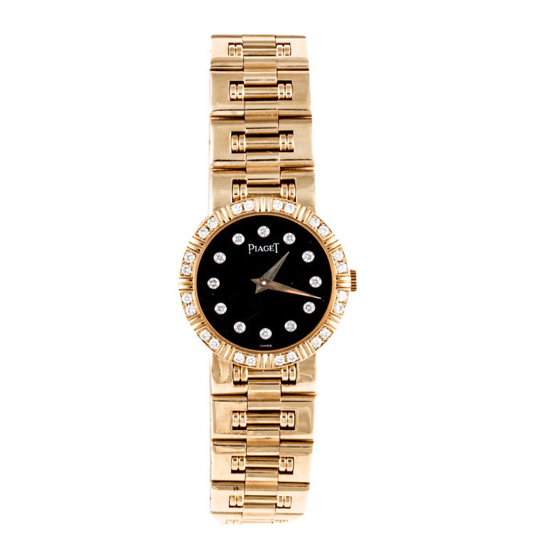Piaget Lady's Yellow Gold and Diamond Bracelet Watch