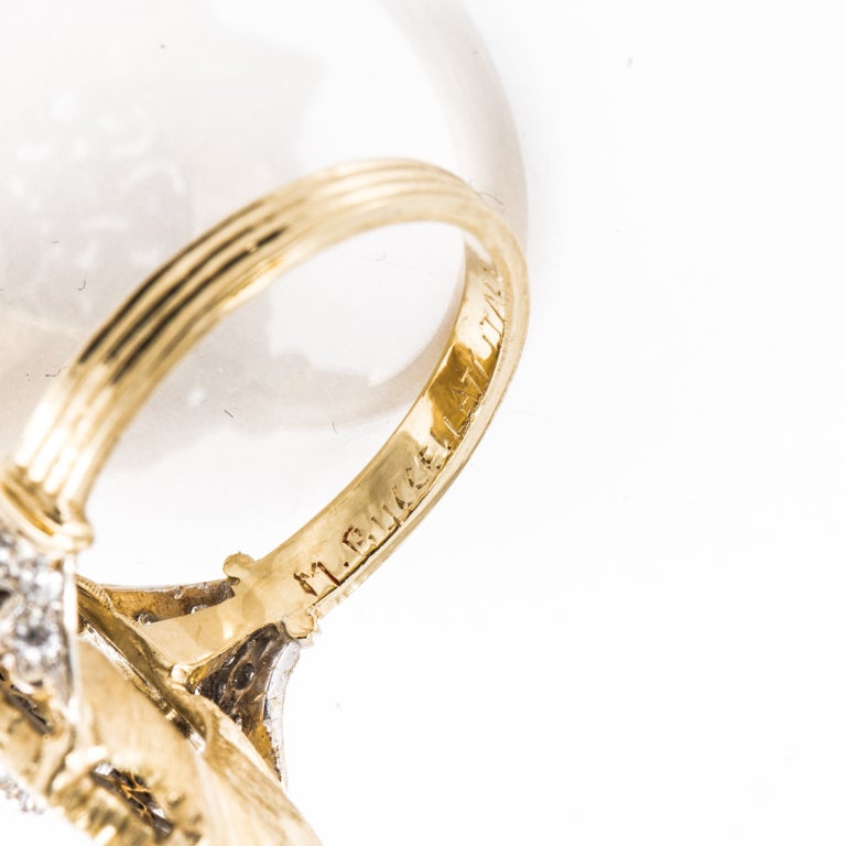 Women's Buccellati Diamond and Two-Tone Gold Ring