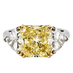 Fancy Intense Yellow Diamond Ring