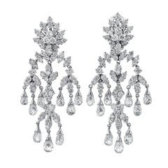 Contemporary Diamond Chandelier Earrings 4