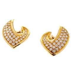 VAN CLEEF & ARPELS Diamond Gold Earrings
