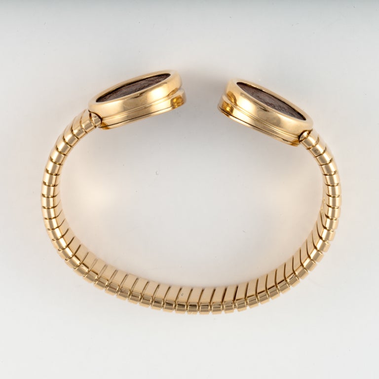 BULGARI Yellow Gold & Coin Bracelet In Excellent Condition In Houston, TX
