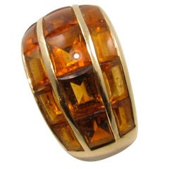 Special Hemmerle Citrine and Gold Ring