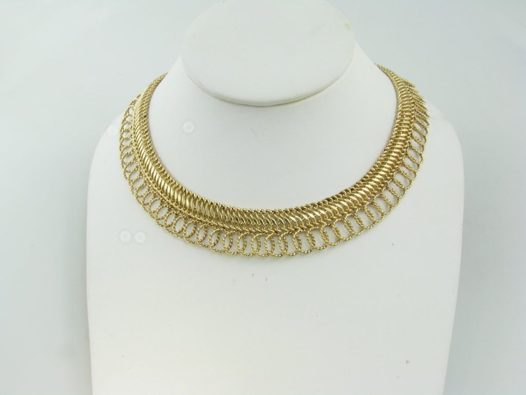 MARIANNE OSTIER Chic Circular Link Necklace