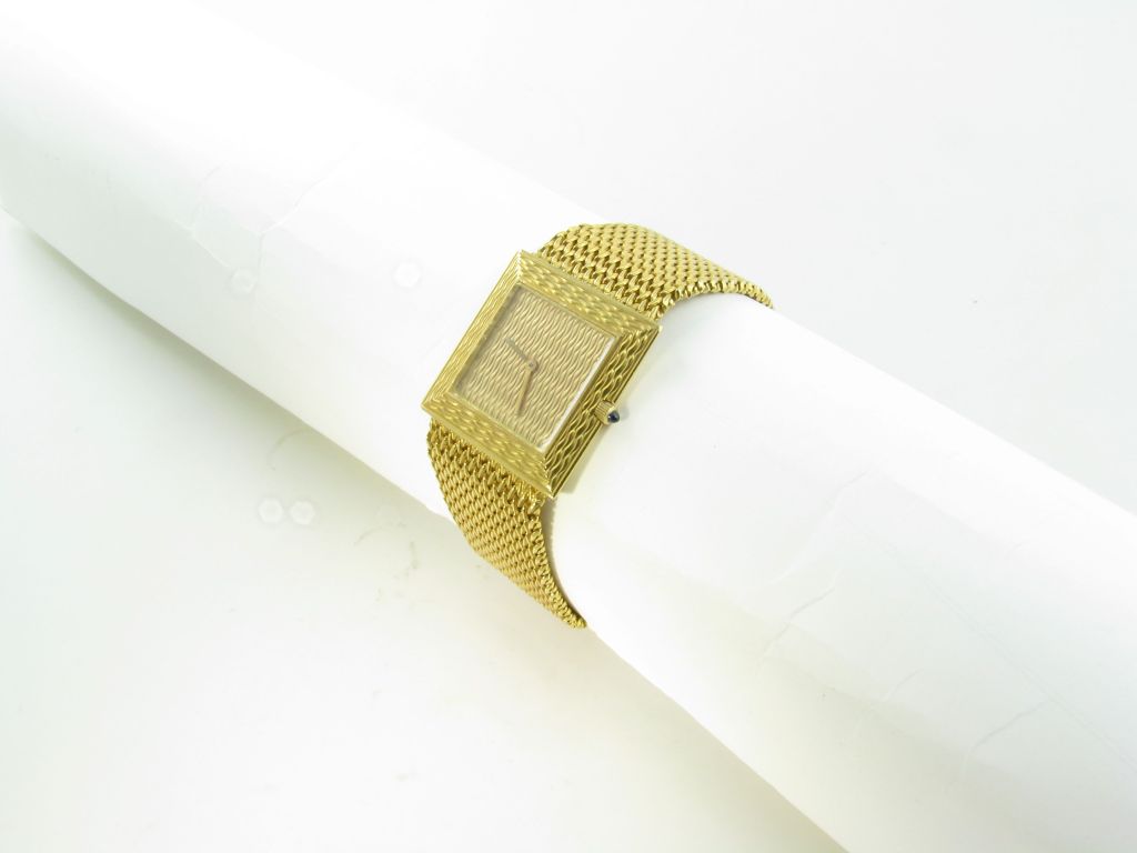 BOUCHERON Montre-bracelet en or jaune tissé Pour femmes 