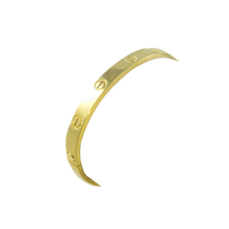 ALDO CIPULLO, CARTIER Yellow Gold "Love" Bangle Bracelet.