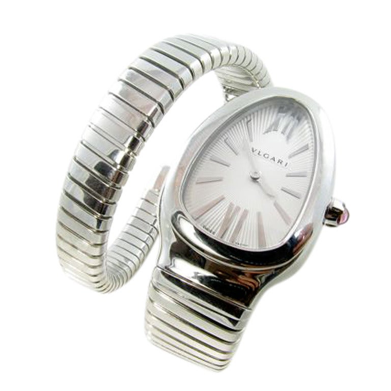 Bulgari Lady's Stainless Steel Serpenti Wristwatch