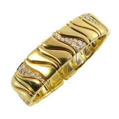 Marina B Diamond Yellow Gold Bracelet