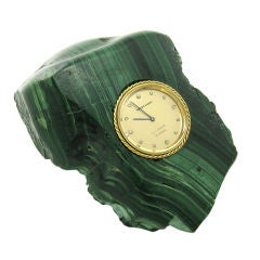 Van Cleef & Arpels Malachite Desk Clock