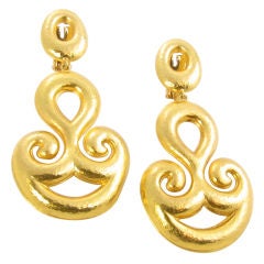 LALAOUNIS chic yellow gold earrings