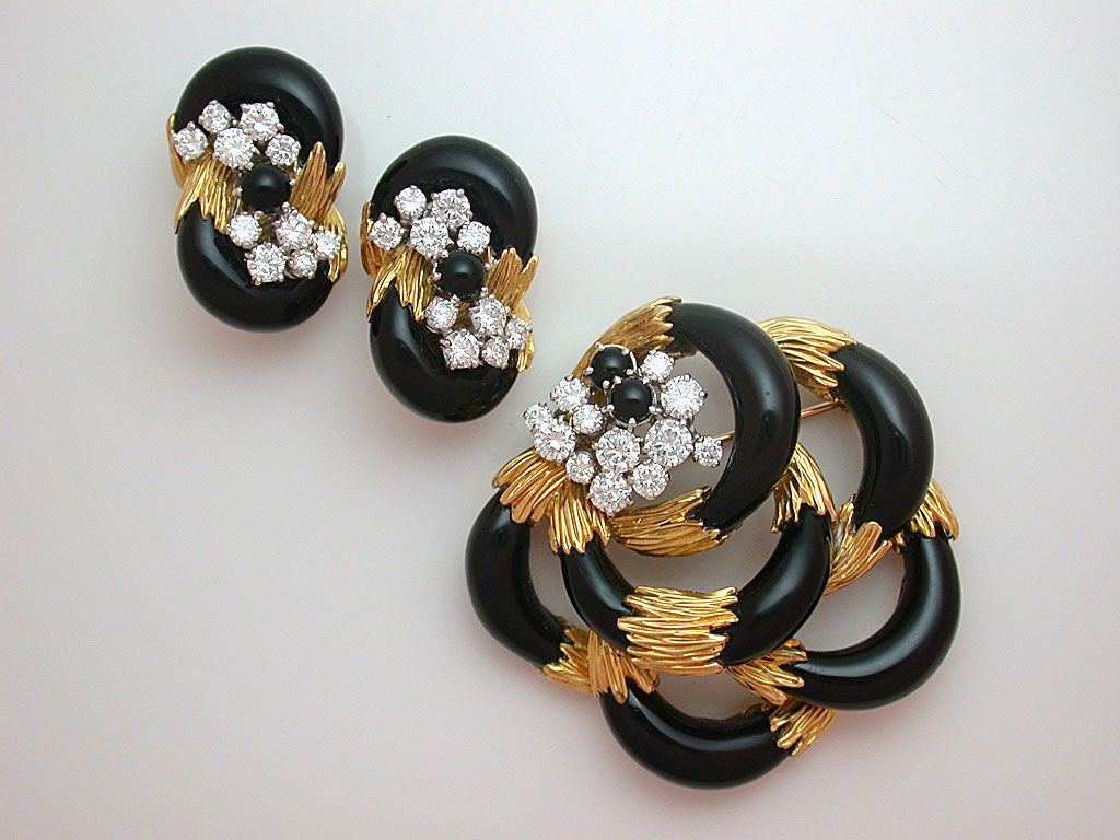Kutchinsky Black Onyx & Diamond Suite