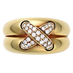 Chaumet Paris 18kt Gold & Diamond "Stitch" Ring