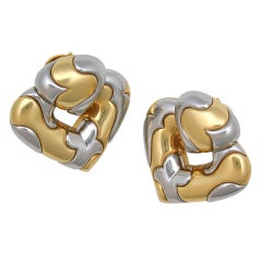MARINA B Gold & Stainless Steel Earclips