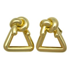 CARTIER 70s Gold Knot Earclips