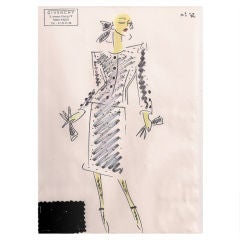 Givenchy Croquis of a Suit 10