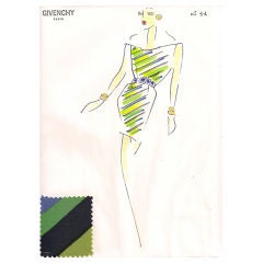 Givenchy Croquis of a Day Dress 7