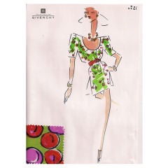 Givenchy Croquis of a Day Dress 8
