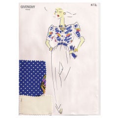 Givenchy Croquis of a Pants Ensemble 6