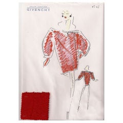 Givenchy Croquis of a Coat 3