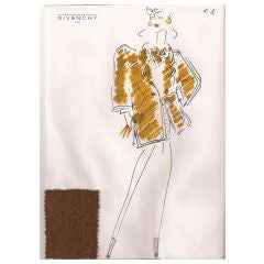 Givenchy Croquis of a Coat