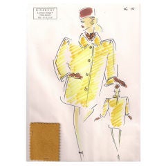 Givenchy Croquis of a Coat