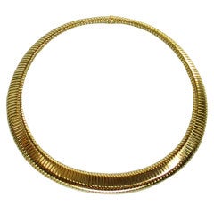 CARTIER Gold Tubogas Necklace