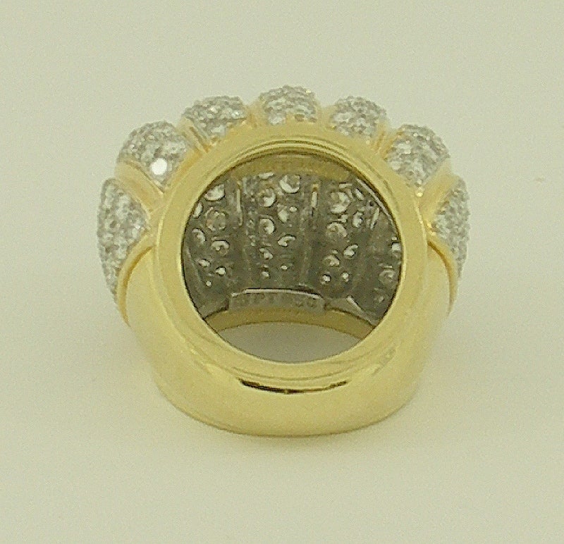 Hammerman Brothers Diamond Gold Platinum Ring at 1stDibs