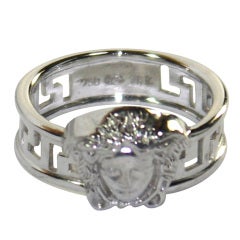 GIANNI VERSACE White Gold Ring 