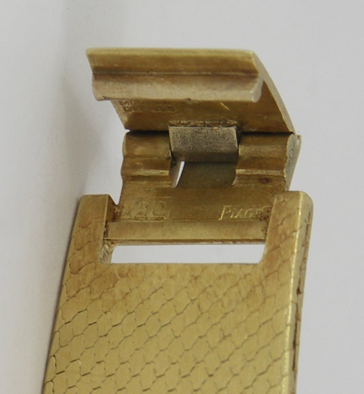 PIAGET Lady's Yellow Gold and Diamond Bracelet Watch 1