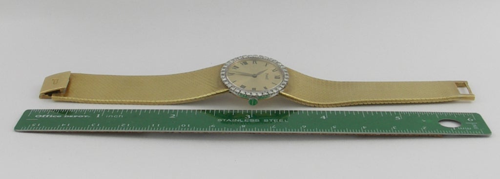 PIAGET Lady's Yellow Gold and Diamond Bracelet Watch 2
