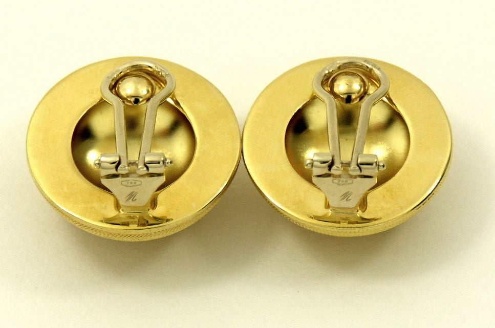 Women's Italian Gold Dome Earrings
