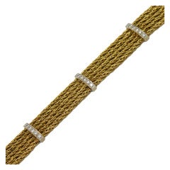 Vintage Tiffany Gold and Diamond Bracelet