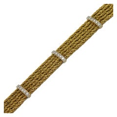 Tiffany Gold and Diamond Bracelet