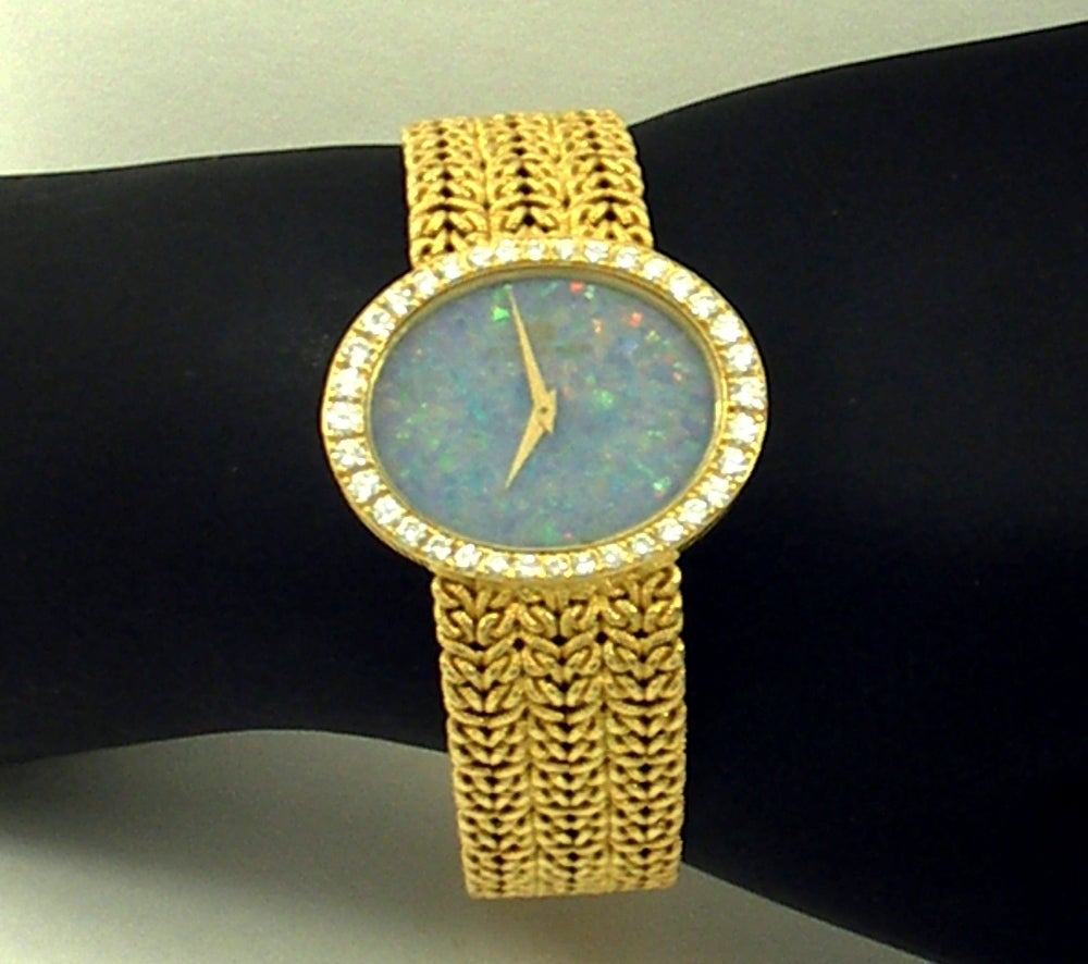 watch with opal dial
