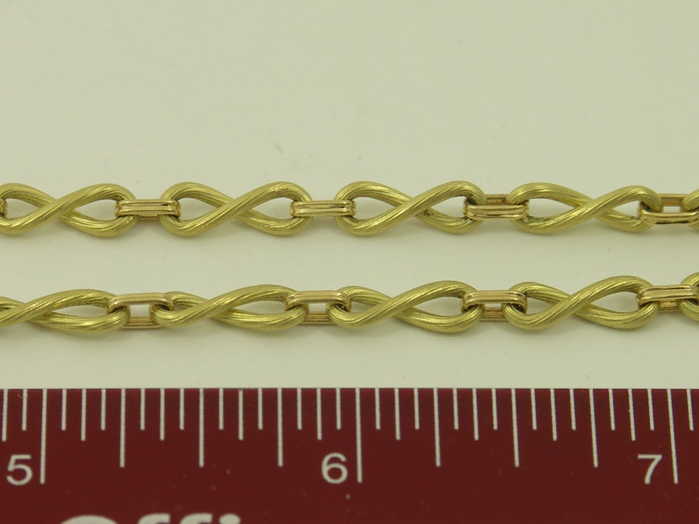 Antique Style Gold Chain Necklace For Sale at 1stDibs