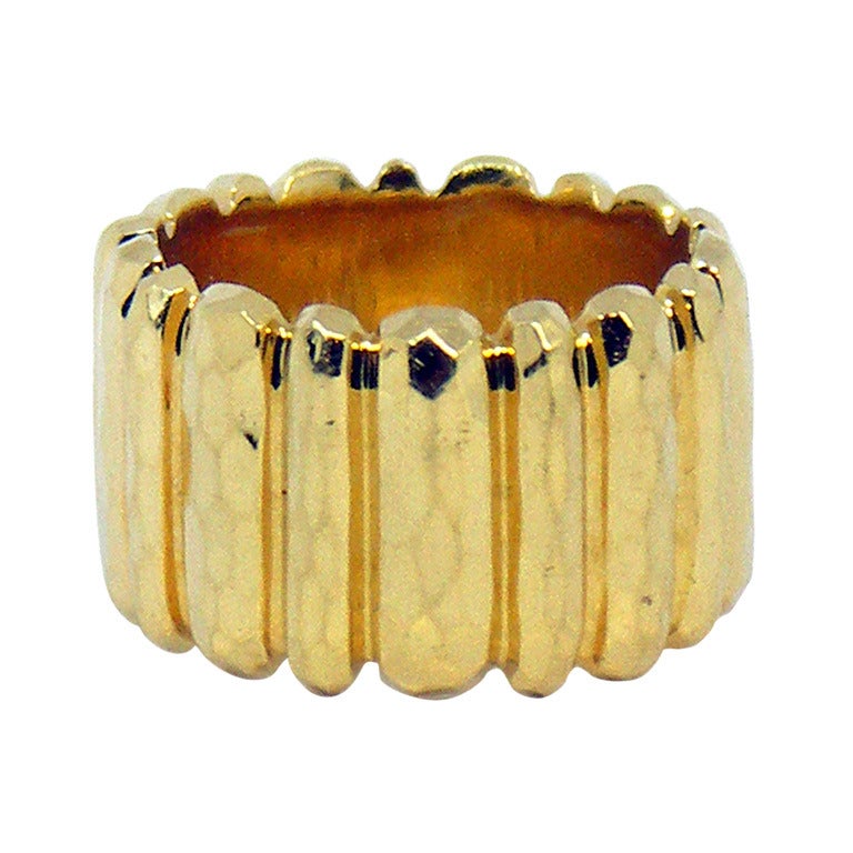 Henry Dunay Yellow Gold Wide Band