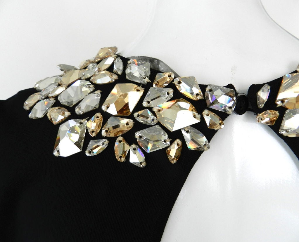 Women's Alexander McQueen Jewelled Keyhole Back Dress