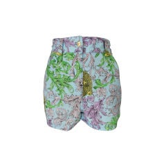 Versace Acanthus Leaves Pattern Shorts