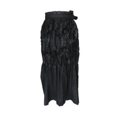 Issey Miyake Long Black Pleat Skirt
