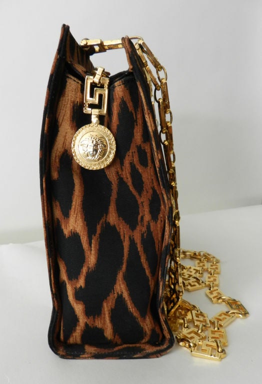 Gianni Versace Couture Iconic Leopard Medusa Purse 1