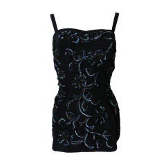 1950's Pin-Up Girl Sequin Playsuit