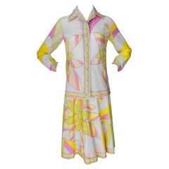 Emilio Pucci Yellow/Pink Skirt and Top